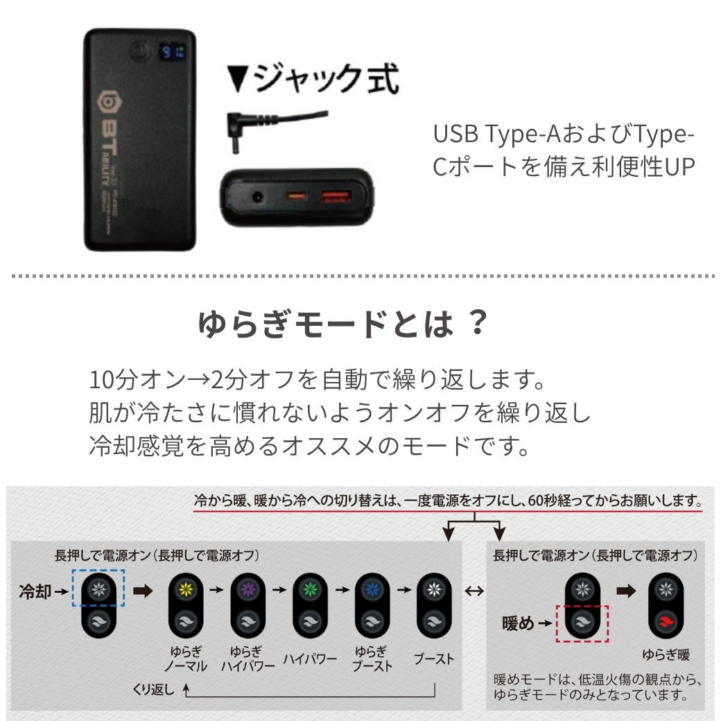 2026新作 ペルチェベスト おたふく手袋 JW-698 BT ABILITY マルチ
