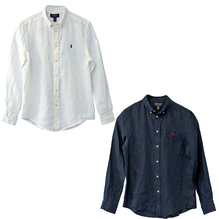 POLO RALPH LAUREN ポロ ラルフローレン シャツ 長袖 リネン