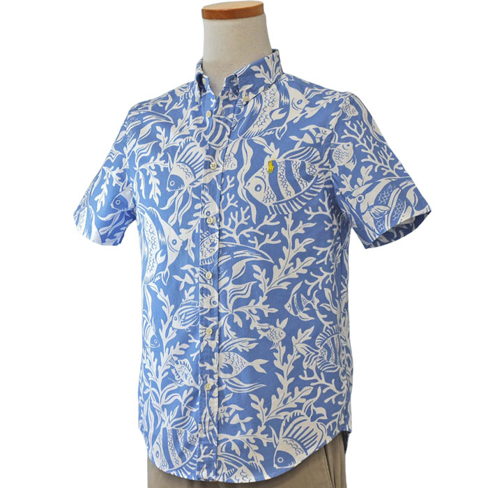 Polo by Ralph Lauren アロハシャツ 半袖 Lサイズ 90's Polo Ralph Lauren Cotton Hawaiian Shirt XL / ポロ