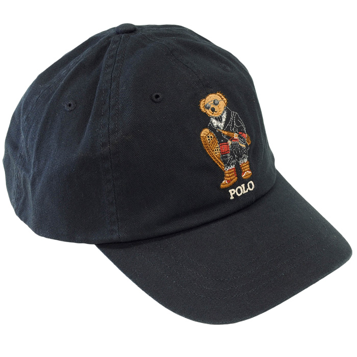 新品タグ付き　ラルフローレン　帽子　黒　ポロベア POLO RALPH LAUREN（ポロ・ラルフローレン） ポロ ラルフローレン