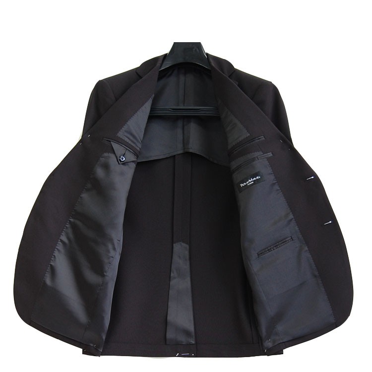 新品未使用 【Zumraben】フォーマルブラックスーツ AB6 アジャスター J.BLACK (ジェイブラック) 礼服 無地 シングル ウエスト