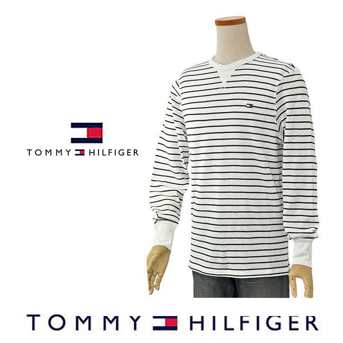 トミーヒルフィガー tシャツ カットソー メンズ  長袖 サーマル ロンT ブランド 無地 ボーダー トップス 大きいサイズ #09t3585｜yumesse｜05