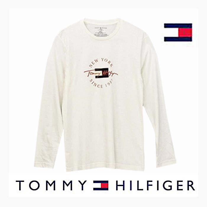 トミーヒルフィガー tシャツ カットソー メンズ  長袖 プリント ロンT ブランド ロゴ おしゃれ トップス 大きいサイズ #tm-09t4329｜yumesse｜02