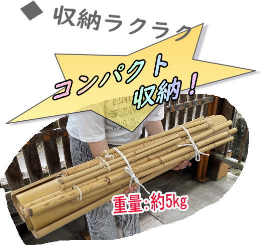 流しそうめん竹セット４ｍ　竹製品　夏祭り　手軽に楽しむ　バーベキュー　家庭用キッチン　持ち運び便利　屋外使用　DIYセット　アウトドア用品