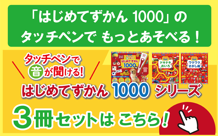 はじめてずかん1000シリーズ3冊セット