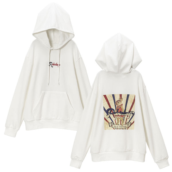 パーカー プルオーバー レディース 秋 春 Rabintage 夢展望 【Rabintage】Retoro Girl Rabbit Hood｜yumetenbo｜03