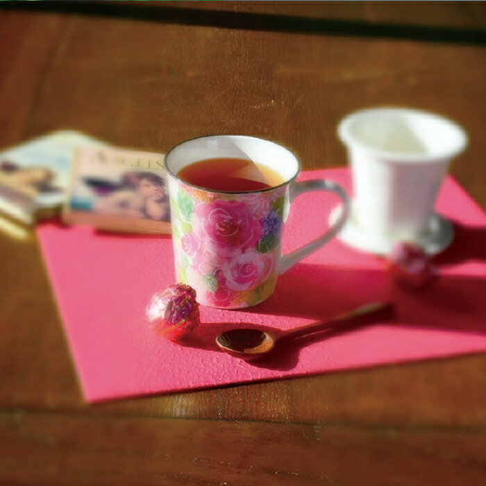 花あわせ 蓋付マグカップ（茶漉し付）全6種（クレマチス／精神の美