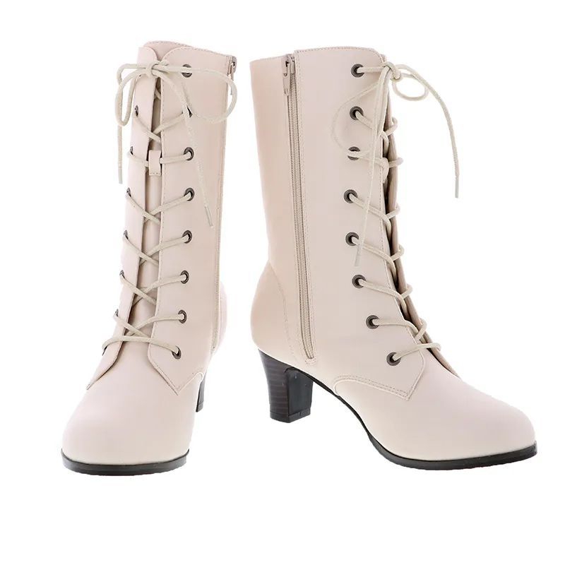 袴ブーツ オフホワイト