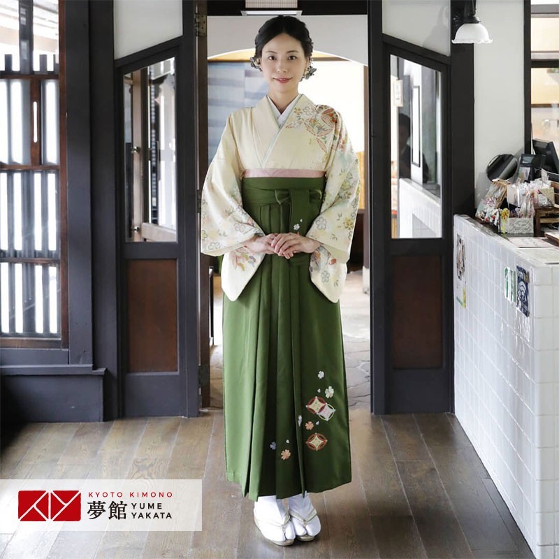 卒業式 袴レンタル 先生 教員 訪問着袴 フルセット 上品 ジャパン
