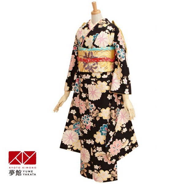 TSUMORI CHISATO 振袖 レンタル 成人式 結婚式 黒 乙女浪漫 桜と