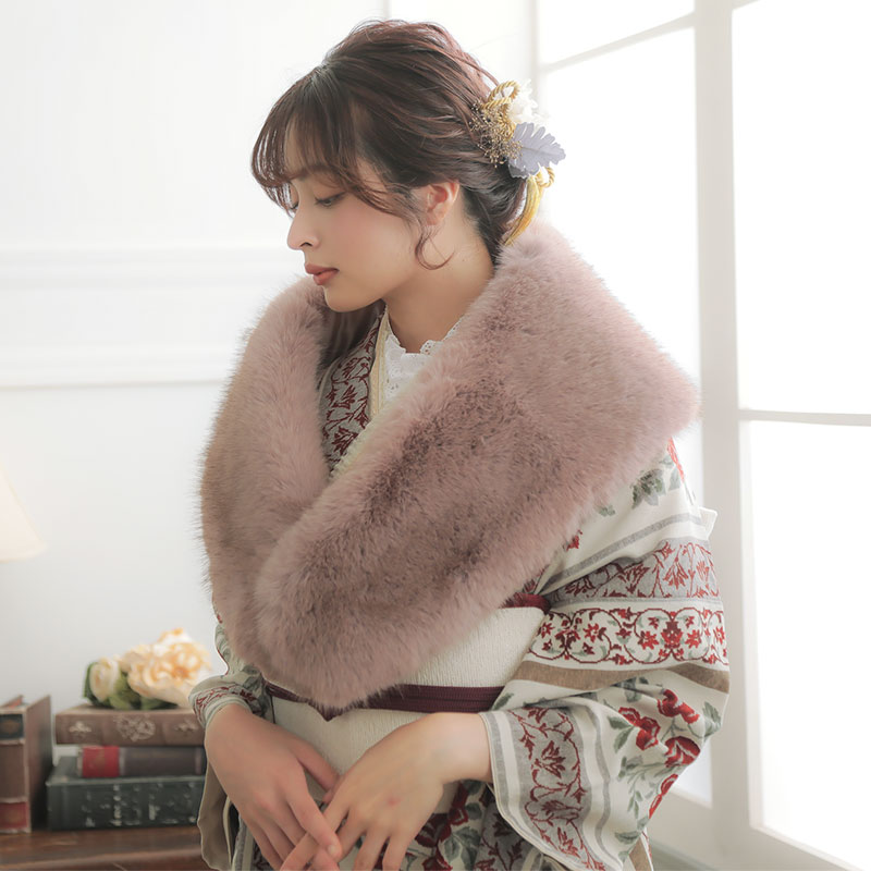 ファー　ショール　美品　USED aoi-shojiki_a-jsh-1