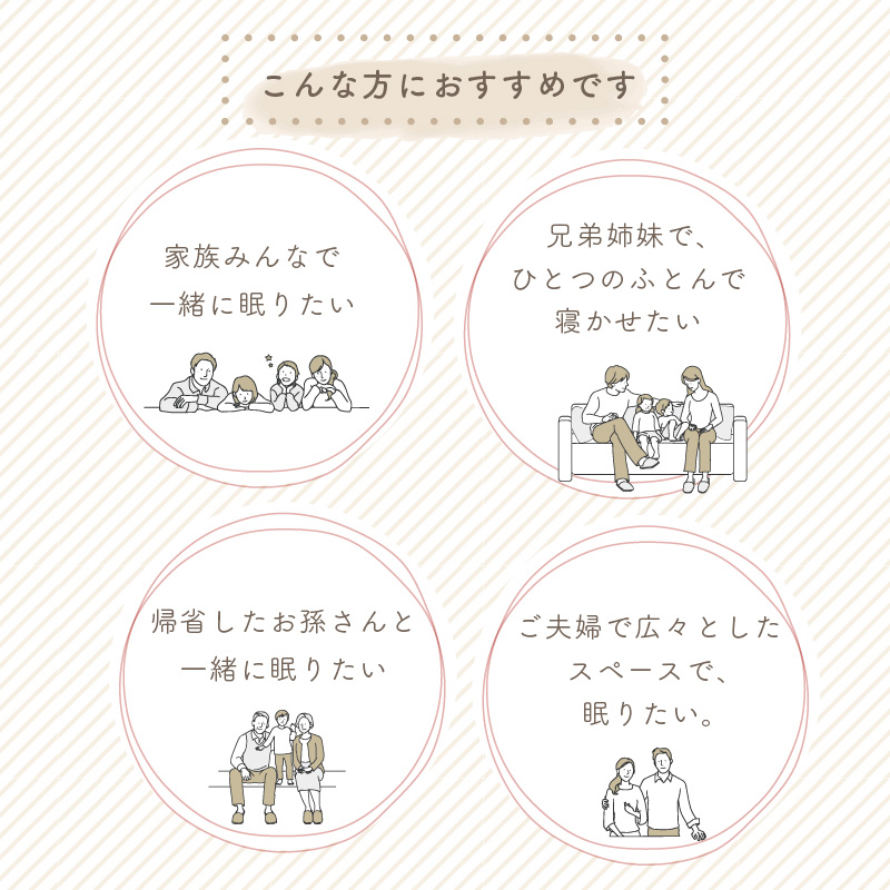 敷布団 ワイドキング 200×200cm 選べる3色 日本製 200×200cm 大きい布団 固綿入 オゾン加工 6つ折り収納_14