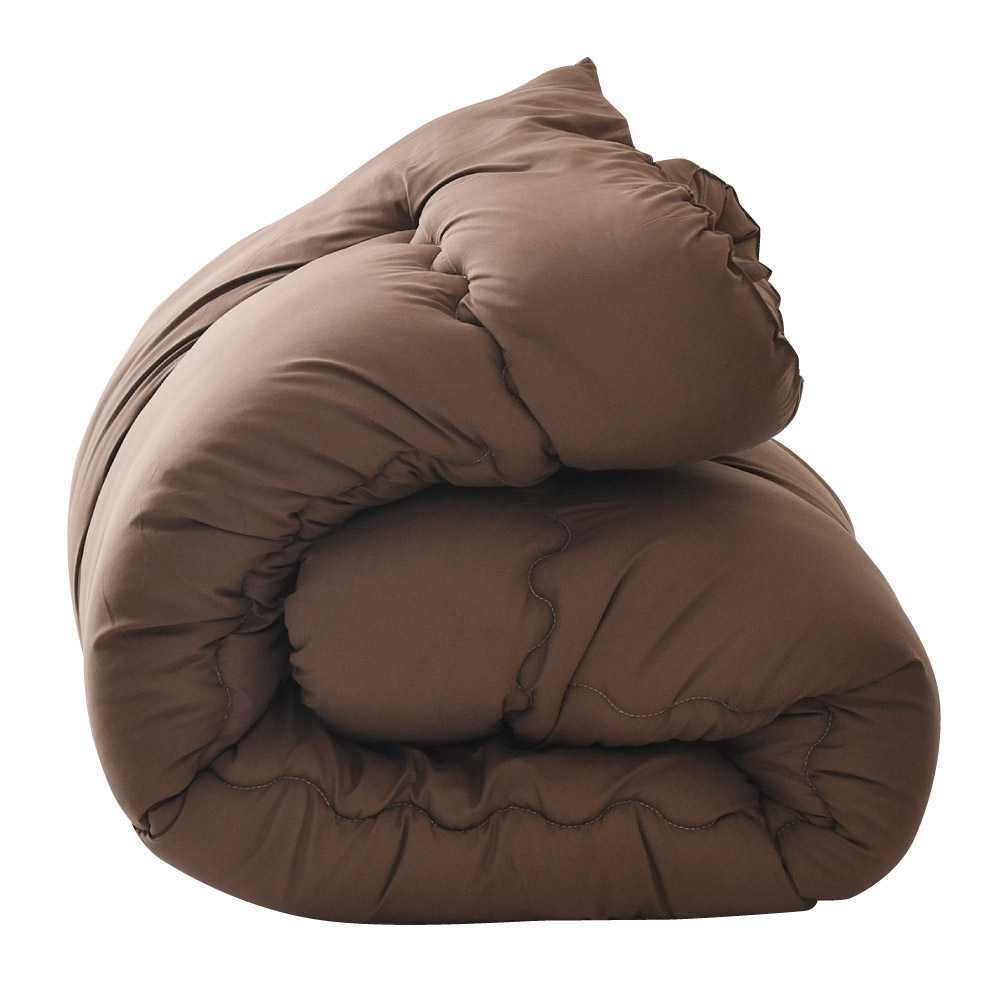 じぶん寝具ふとん シングルサイズ ブラウン【未使用】 掛け布団 シングルロング 日本製 ボリューム 極厚 掛布団 ふっくら