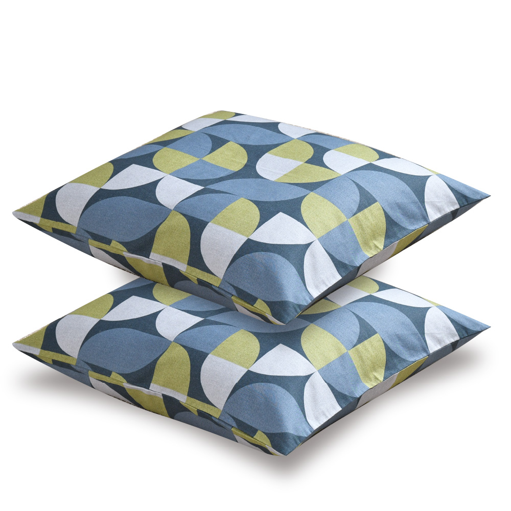 座布団カバー 2枚セット 55×59cm 日本製 綿100％ 銘仙判 柴犬 梅猫