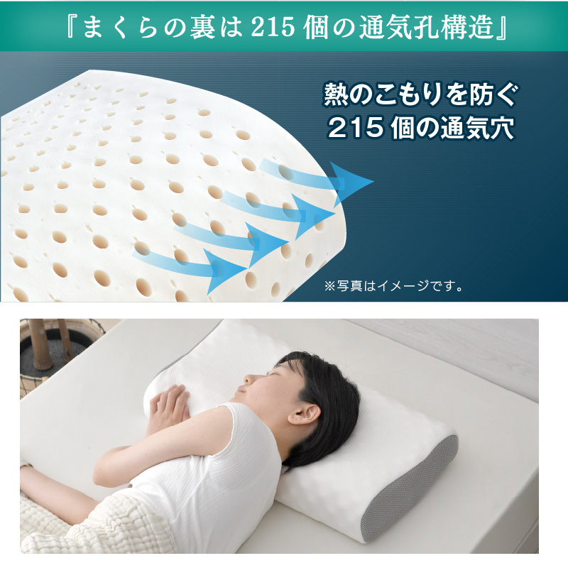 天然ラテックス 枕 まくら 人気 安眠 いびき防止 頚椎 肩凝り改善 美容枕 ラテックス 枕 頸椎サポート 介護ヘルパーさんお勧め 天然ラテックス