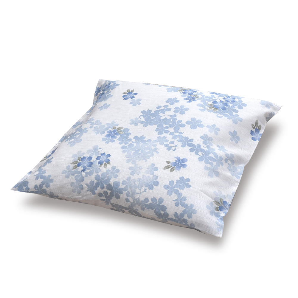 座布団カバー 55×59cm 高島ちぢみ 日本製 綿100％ 銘仙判 無地調柄 桜