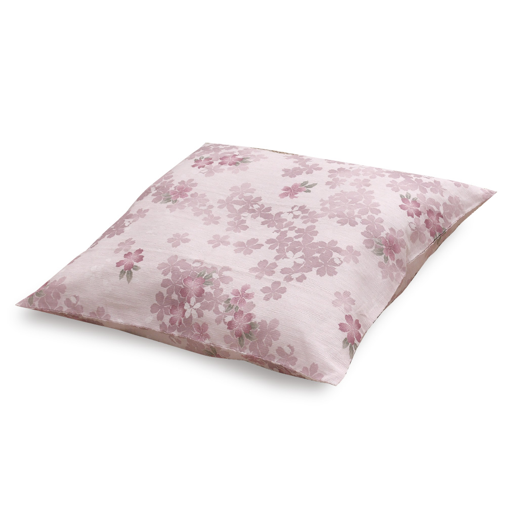 座布団カバー 55×59cm 高島ちぢみ 日本製 綿100％ 銘仙判 無地調柄 桜