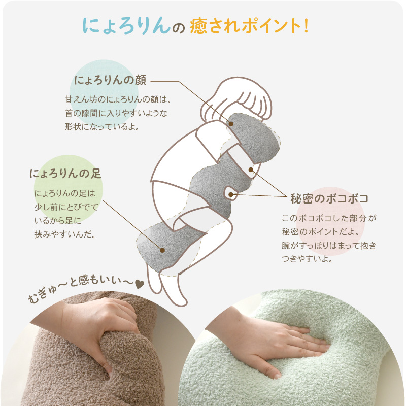 にょろりん 抱き枕 専用カバー ロングサイズ  40×120cm 洗える 清潔 ふわふわ タオル地 専用 カバー フィット【クリックポスト配送 1枚まで】 | ブランド登録なし | 06