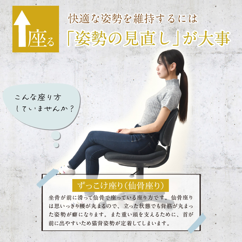 クッション 骨盤 姿勢を正す サポートクッション 直径40cm 快適支座