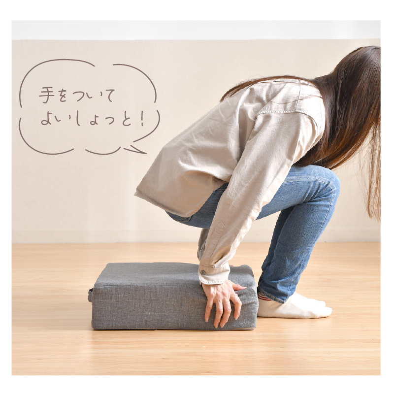 クッション 快適支座 着座 正方形 43×43 立ち上がり楽 整体院先生監修