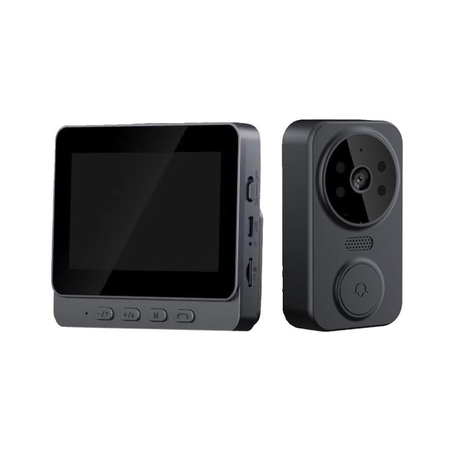 インターホン ワイヤレス 防犯カメラ 双方向音声 配線不要 テレビ