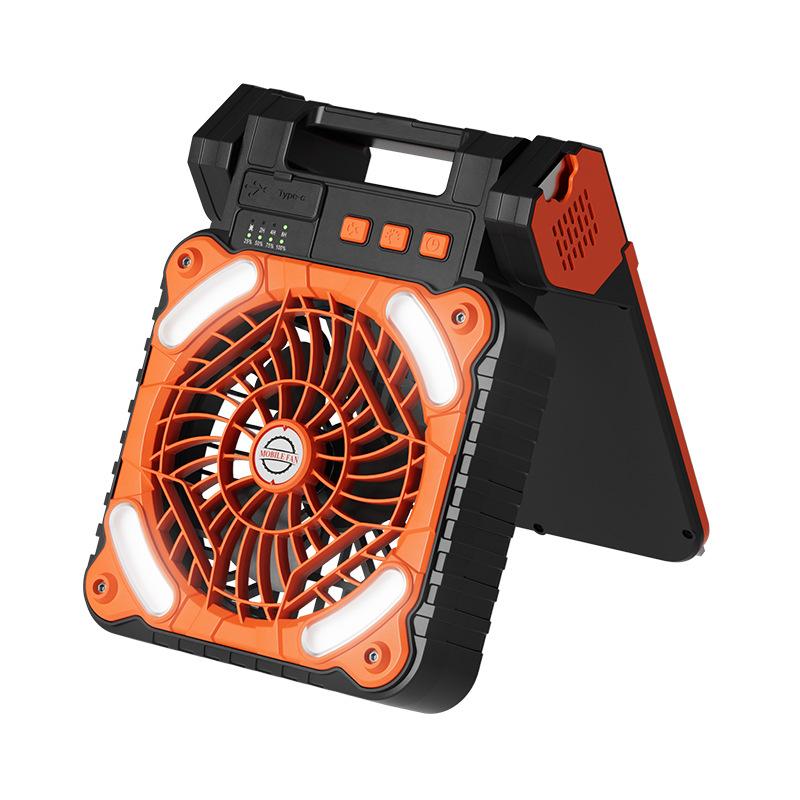 ソーラー扇風機 キャンプ扇風機 防災グッズ 4段階風量 ソーラーファン ハンディーファン 5200mah 携帯扇風機 ソーラー充電 キャンプ用品 台風防災 2025最新 | ブランド登録なし | 02