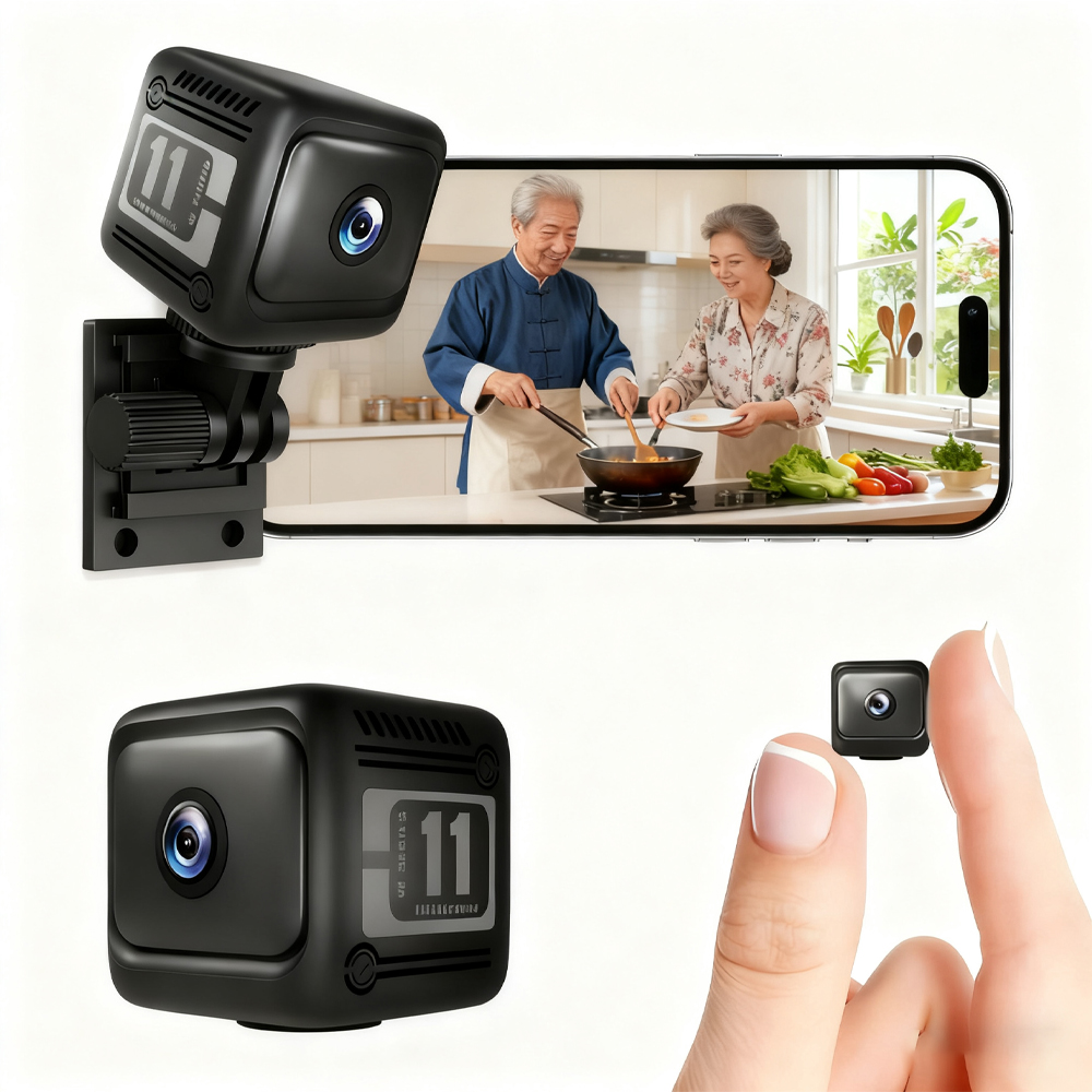 小型防犯カメラ wifi 屋内 小型 隠しカメラ 1080P高画質 スマホ連動