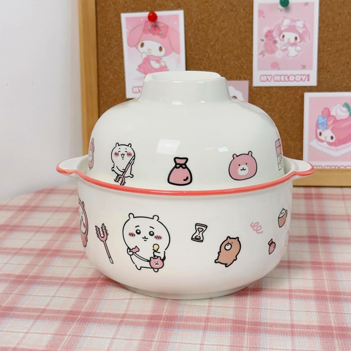 ちいかわ 食器セットラーメン碗 スープボウルセット 陶磁器 ハチワレ