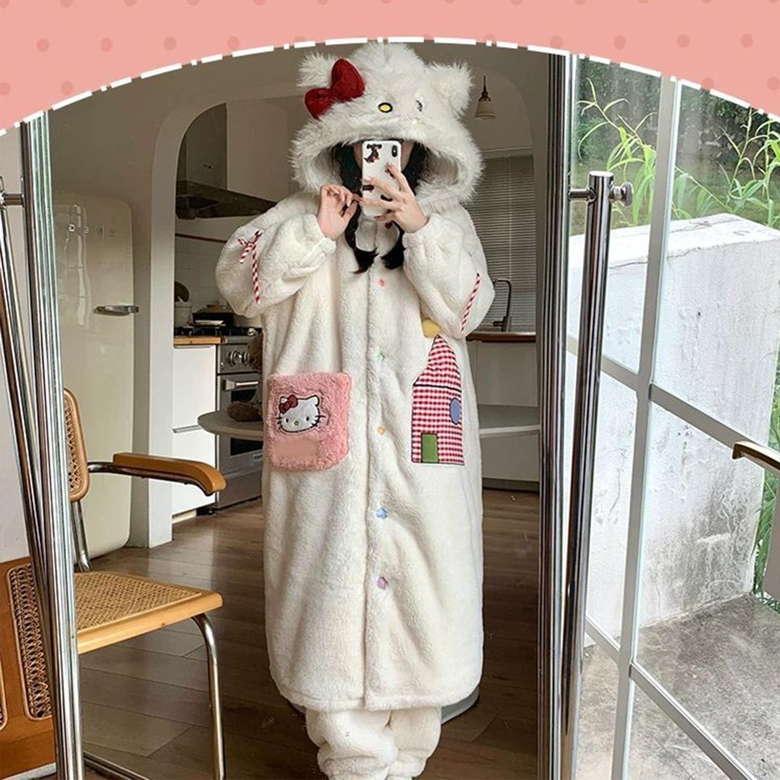 ゆゆんん　Rady ハローキティ　もこもこルームウェア ルームウェア パジャマ ハローキティ[品番：DY000019550]｜Dazzy