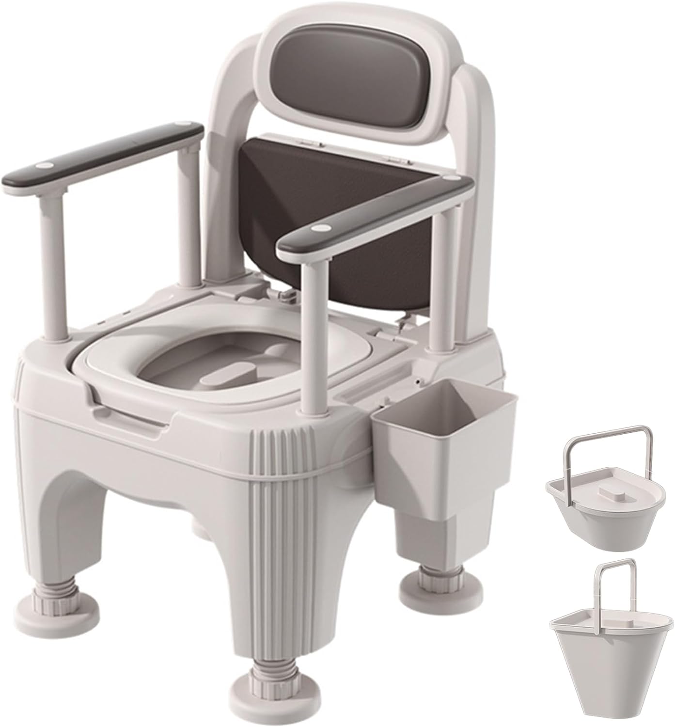 新品未使用アームレスト付きポータブルトイレ　介護用品 トイレ関連用品