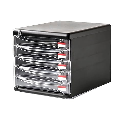 デスクトップ ファイルキャビネット ロック付 オフィス 収納 キャビネット PP素材 モダン シンプル 27x36cm 空間活用 模様替え 整理 事務の画像