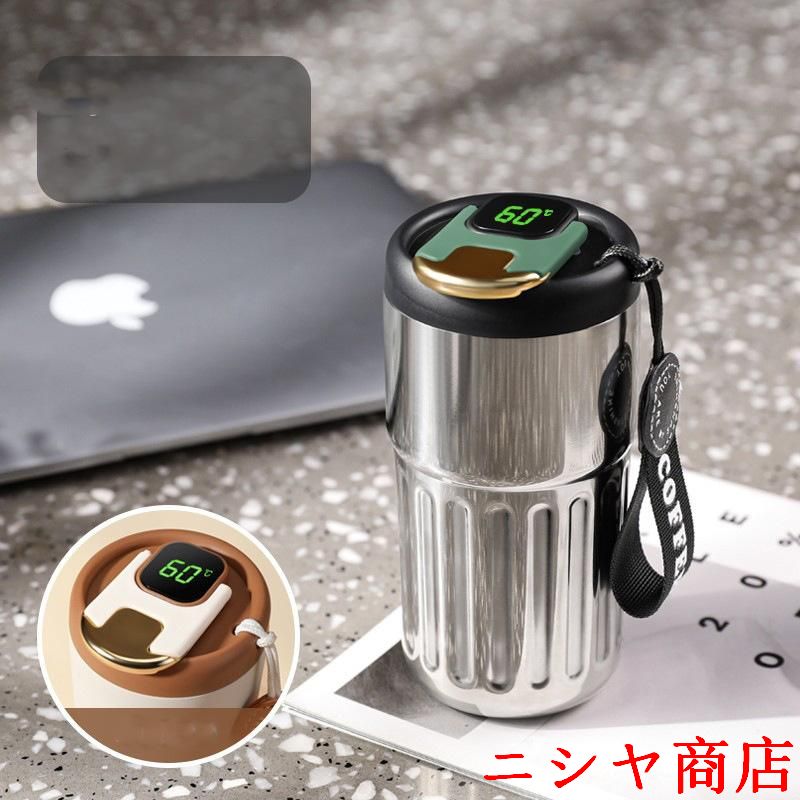 ドイツ製保温保冷コーヒー魔法瓶 450ML コーヒー魔法瓶 温度表示付