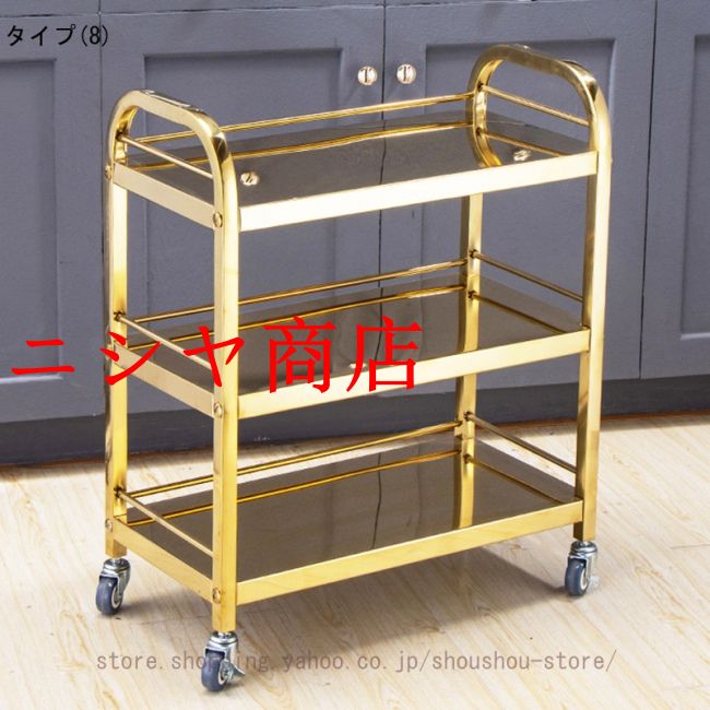 配膳ワゴン 3段 キッチンカート ステンレス キッチンワゴン サービス