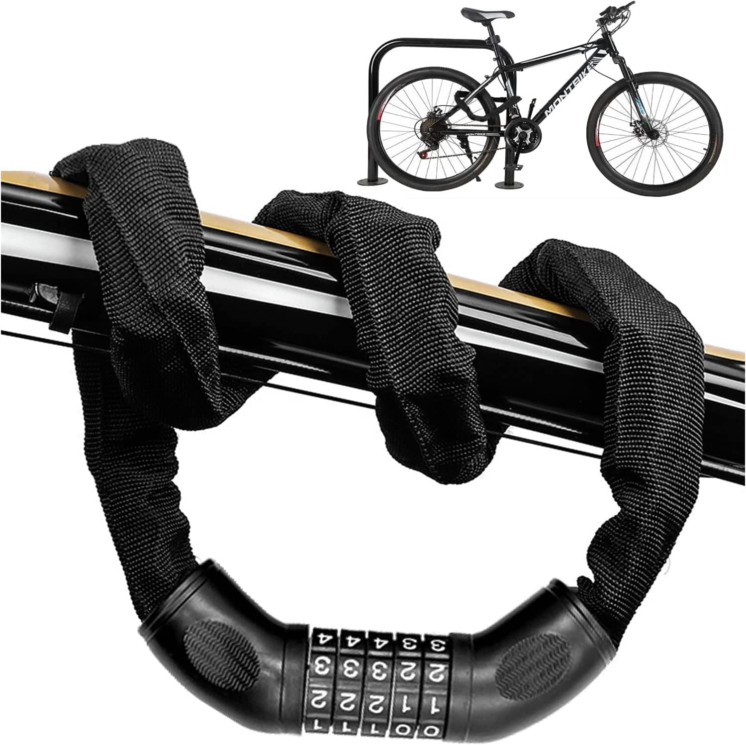  ケーブルロック 自転車ロック 自転車ロック 鍵 ケーブルロック 防水 錆びにくい 亜鉛合金 バイク