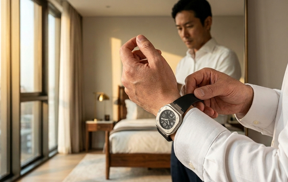 ベル&ロス Bell&Ross 用 ラバーベルト 非 純正 24mm BR05 AUTO / GMT D