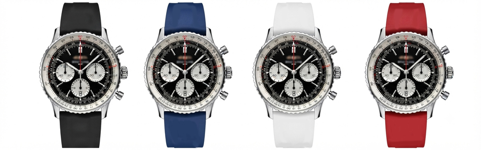 ブライトリング BREITLING 用 ベルト 20mm 22mm 非 純正 ラバーベルト