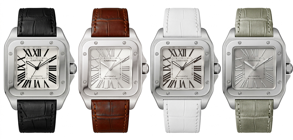 カルティエ Cartier サントス100 LM XL クロノ 用 ベルト 23mm 24.5mm
