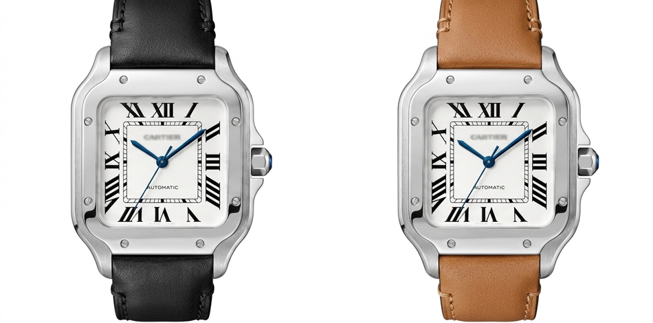 カルティエ Cartier サントス MM LM 用 ベルト 19mm 21mm 非 純正 本革