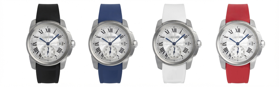 カルティエ Cartier カリブル タンク 用 ラバーベルト 18mm 20mm 22mm