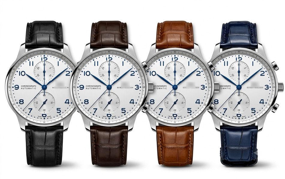 IWC ポルトギーゼ 用 ベルト 20mm 21mm 22mm 非 純正 本革 クロコ 型