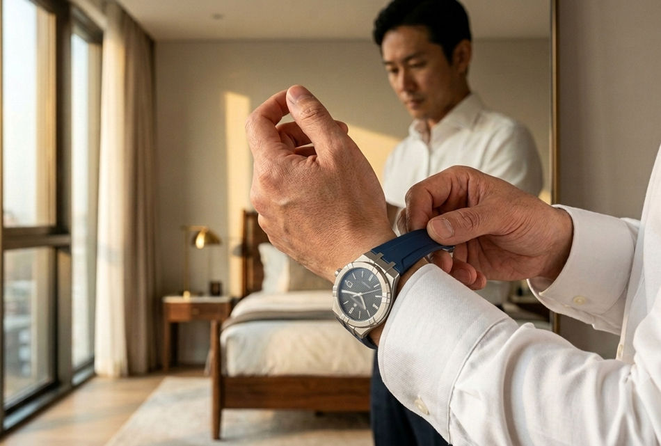 モーリスラクロア アイコン 用 ラバーベルト 非 純正 24mm aikon 42mm