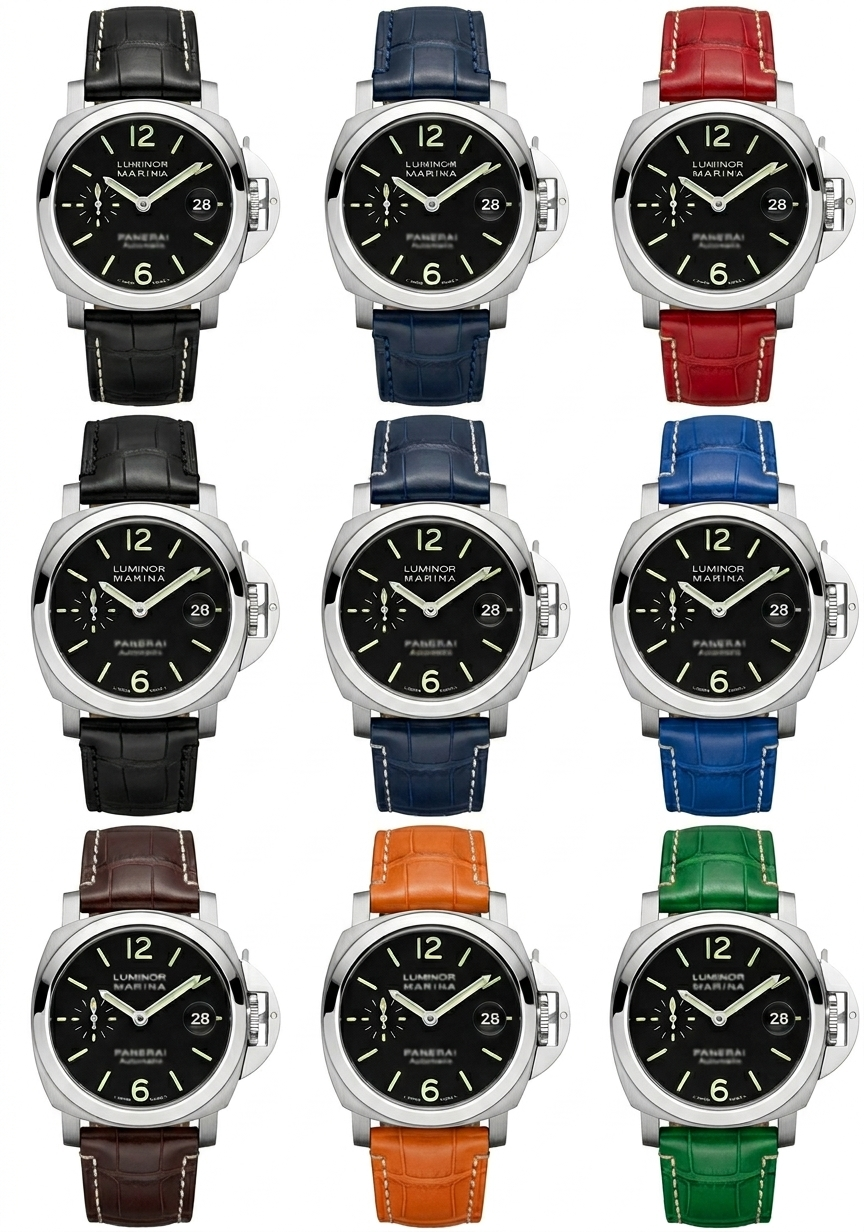 パネライ PANERAI 用 ベルト 44mm 非 純正 本革 24mm Dバックル