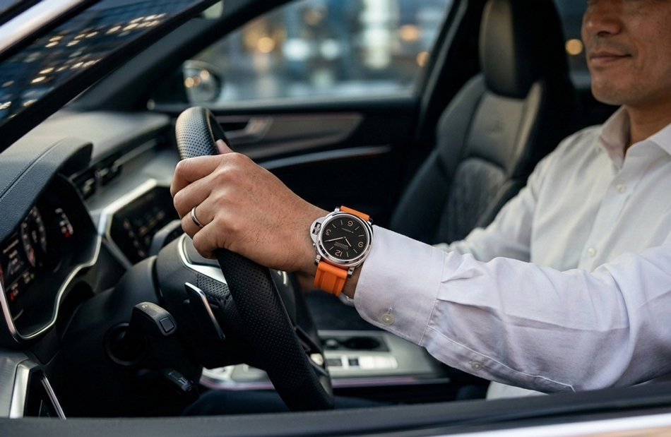 パネライ PANERAI 用 ベルト 40mm 非 純正 ラバーベルト 22mm D