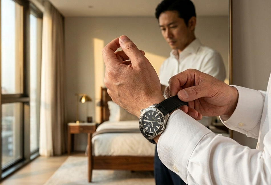 タグホイヤー TAGHEUER アクアレーサー キャリバー5 用 ラバーベルト
