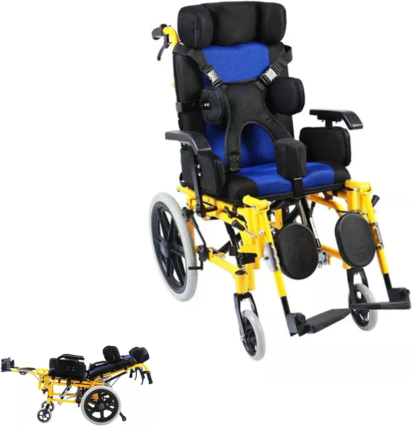 成人/子供用車椅子車多機能障害児完全横臥位運転医療用車椅子