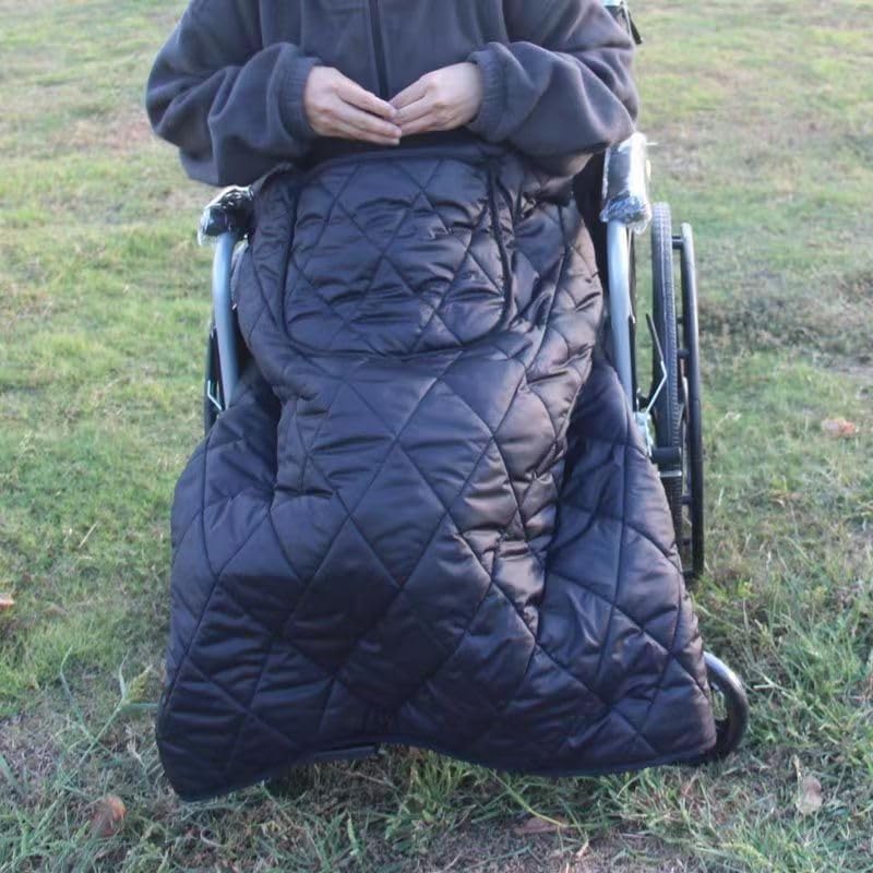 大人用冬用車椅子用暖かいブランケット、防水防風下半身脚 