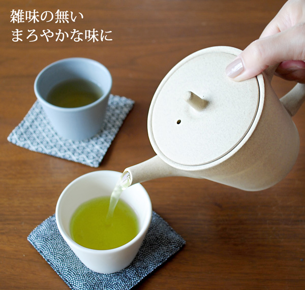 63JINSUI縦型急須 330ml 』ロクサン 人水 常滑焼 茶こし一体型