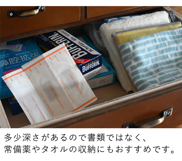 書類ケース 引き出し レターケース a4 卓上 デスク 書類 収納 横型『小
