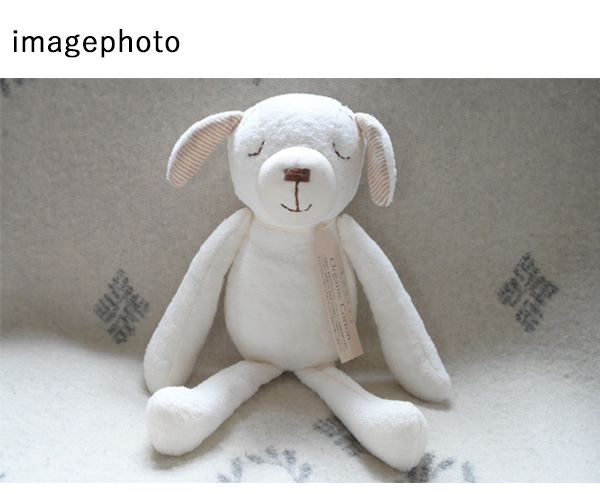 選べる見た目』オーガニックコットンの洗えるかわいい犬のぬいぐるみ