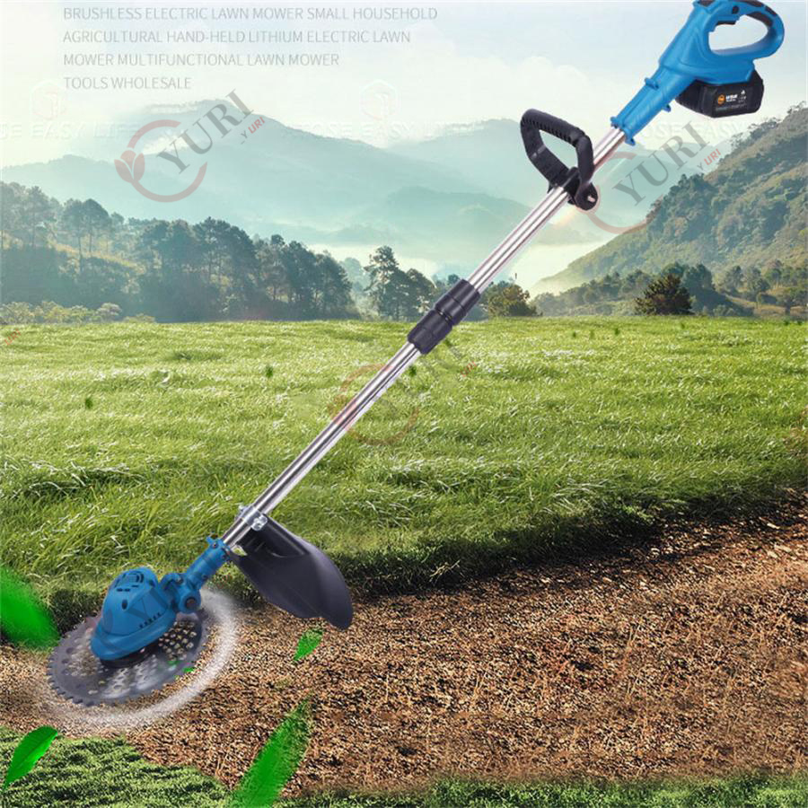 草刈り機 充電式 草刈機充電式 刈払機 コードレス　伸縮 角度調整 替え刃3種類